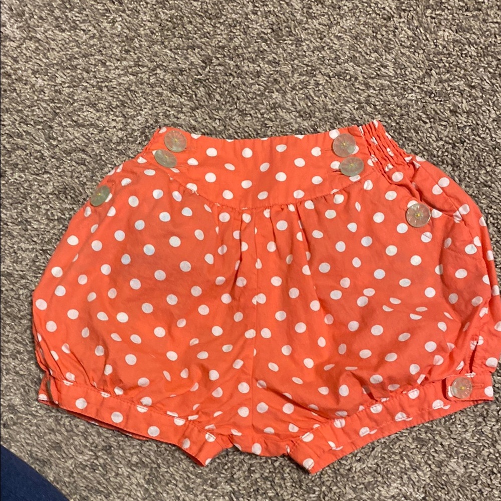 Polka Dot Button Shorts